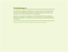 Tablet Screenshot of firehosting.nl